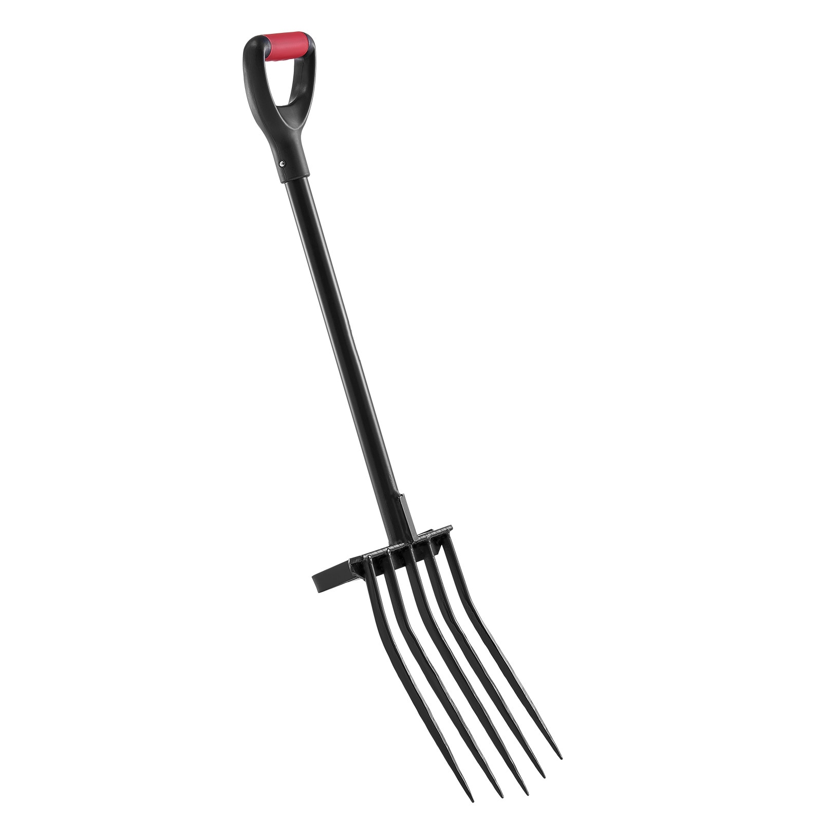 5 Tines Garden Fork Tool Metal Handle 41 In Spading Pitchfork Y Grip Heavy Duty_voghion.com